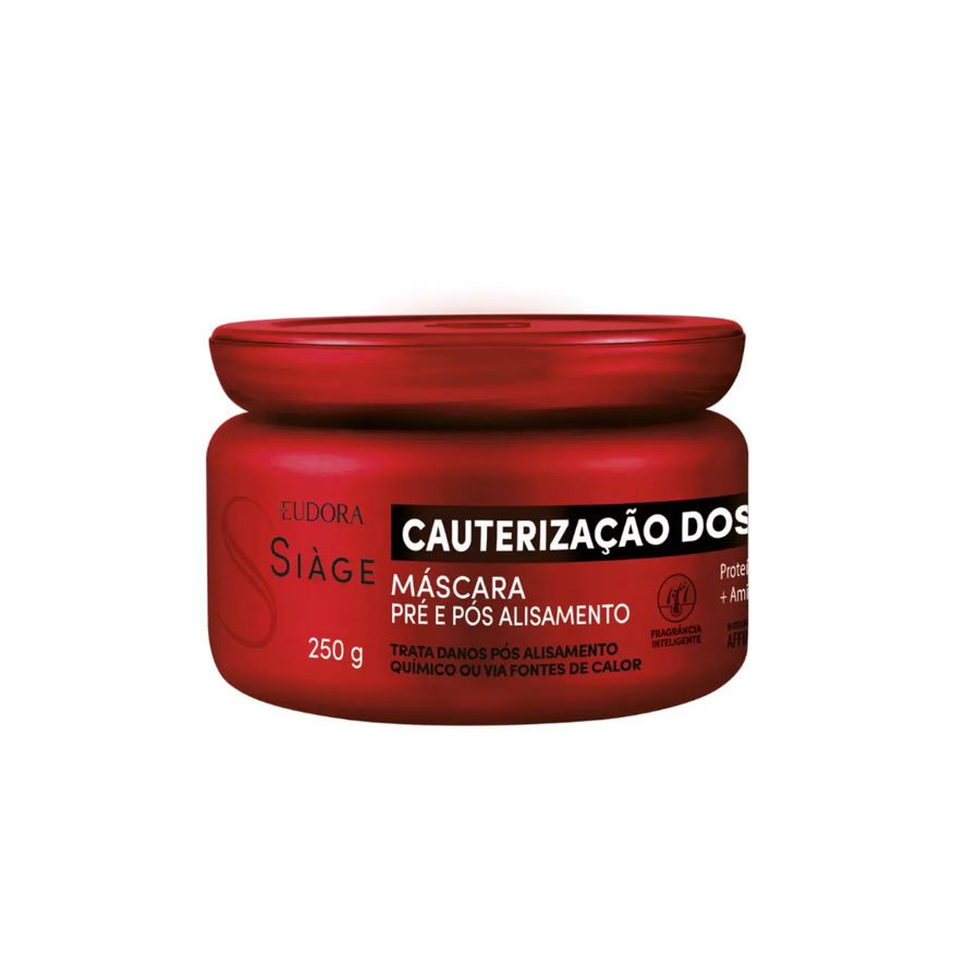 Siàge Máscara Capilar Cabelo Liso Cauterização dos Lisos 250g