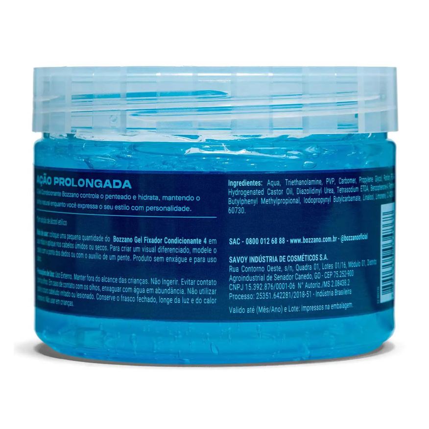 Bozzano Kit Masculino Gel Fixador Condicionante Ação Prolongada 300g + Desodorante Antitranspirante Aerosol Extreme Sport 72h 150ml