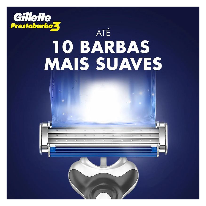 Gillette Barbeador Prestobarba 3 Comfortgel 2 unidades