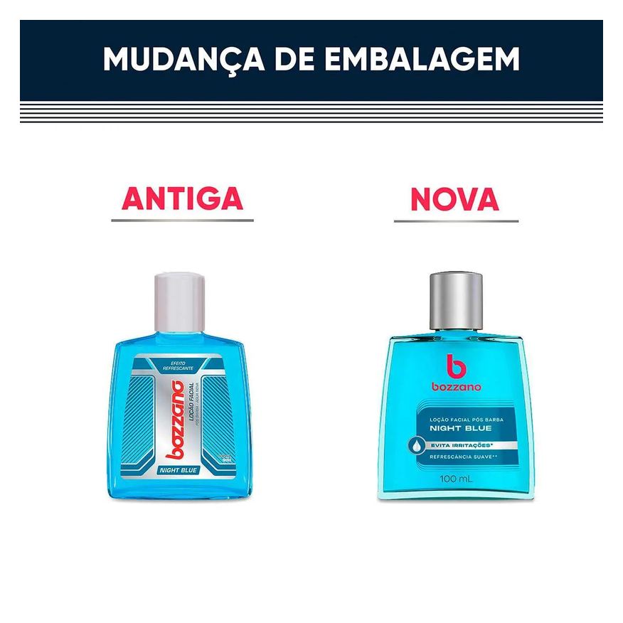 Bozzano Loção Pós-Barba Night Blue com 100ml