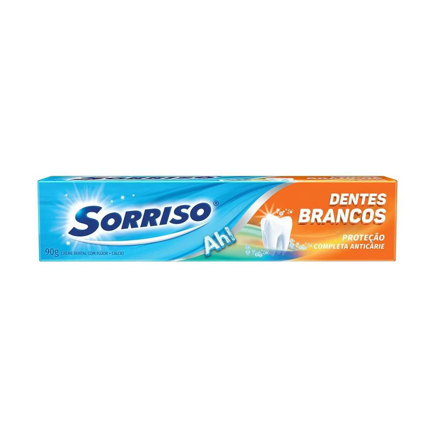 Sorriso Creme Dental Dentes Brancos Proteção Anticárie 90g