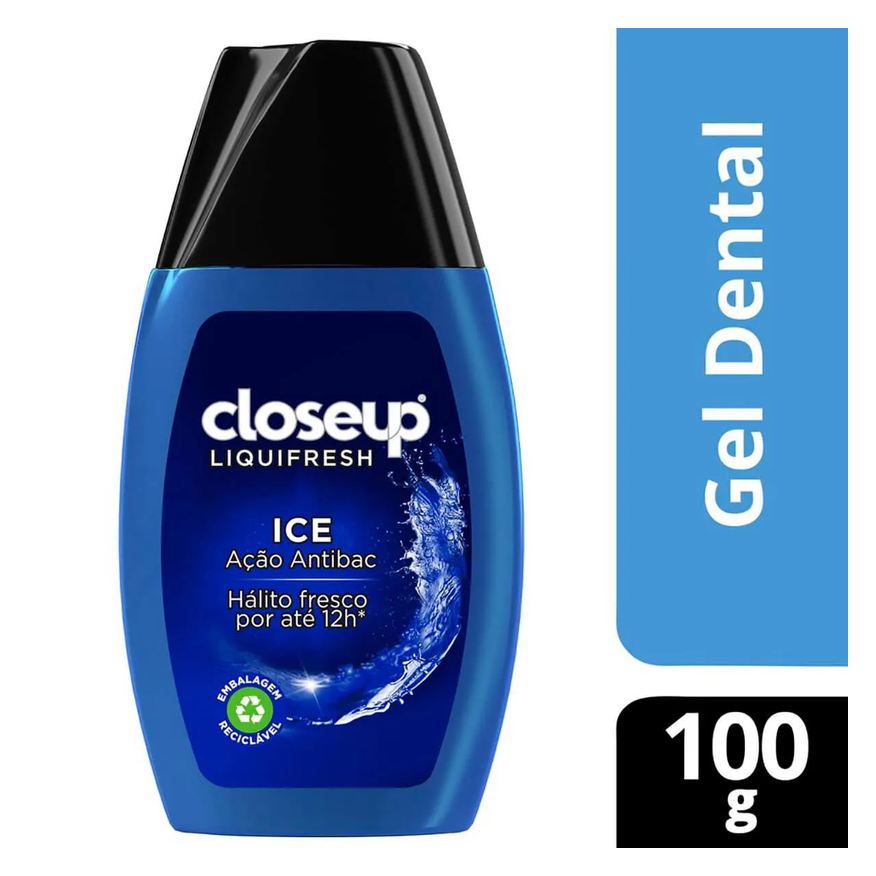 Dental Gel Closeup Liquifresh Ice Antibac 100g