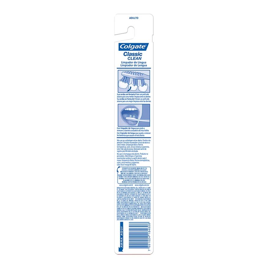 Colgate Escova de Dente Classic Clean Média com 1 unidade