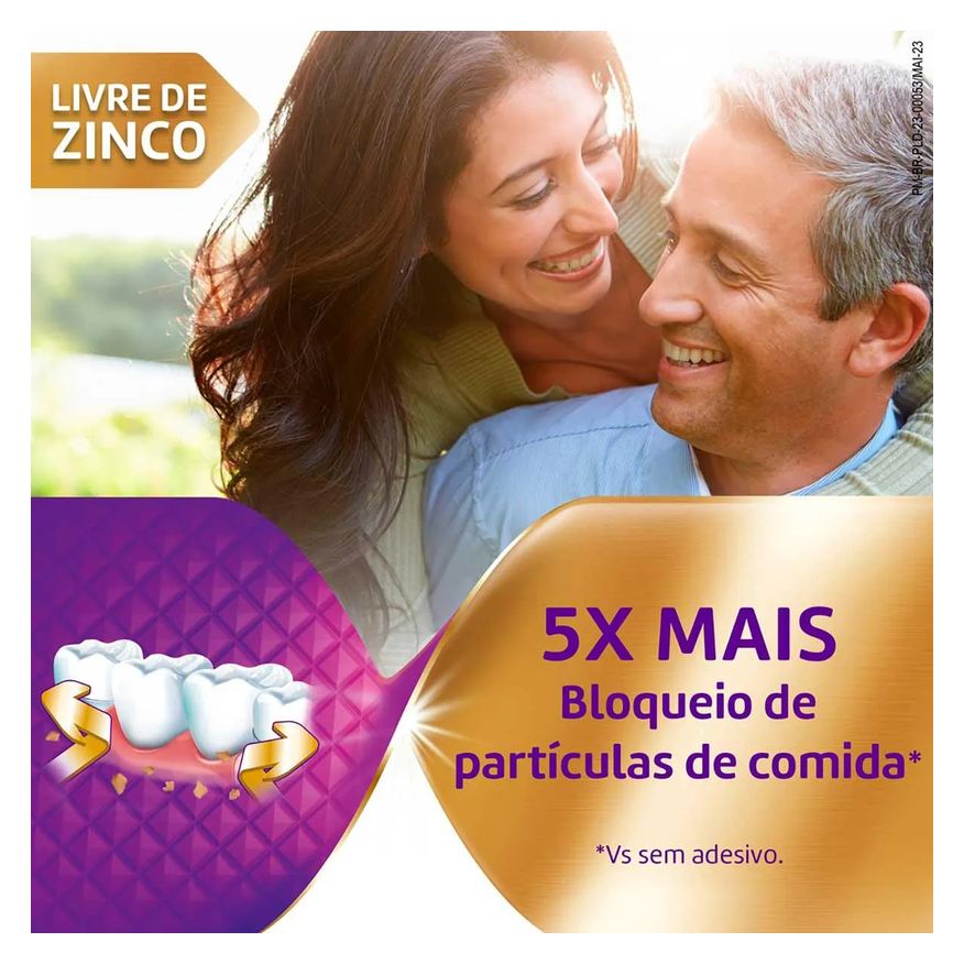 Fixador Creme de Dentadura Ultra Corega Max Fixação + Bloqueio Sem Sabor 40g