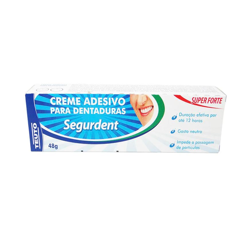 Super Segurdent Forte Creme Adesivo para Dentaduras com 40g