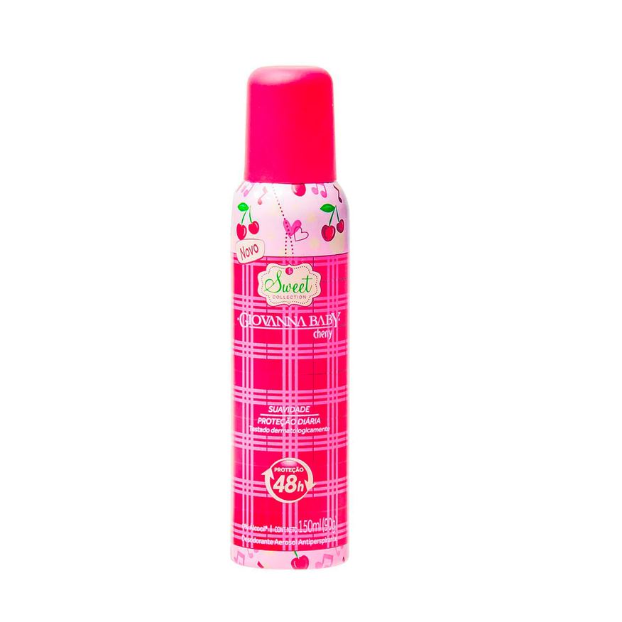 Giovanna Baby Desodorante Antitranspirante Aerosol Cherry Feminino 48h 150ml