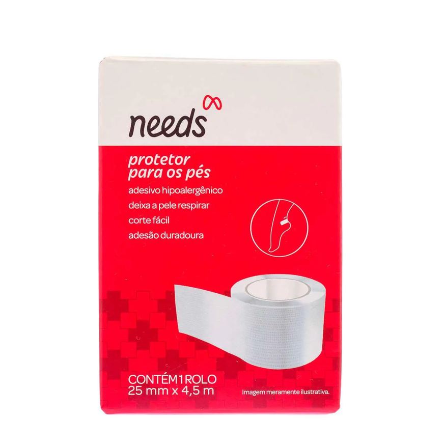Needs Adesivo Protetor para Pés 25mm x 4,5m