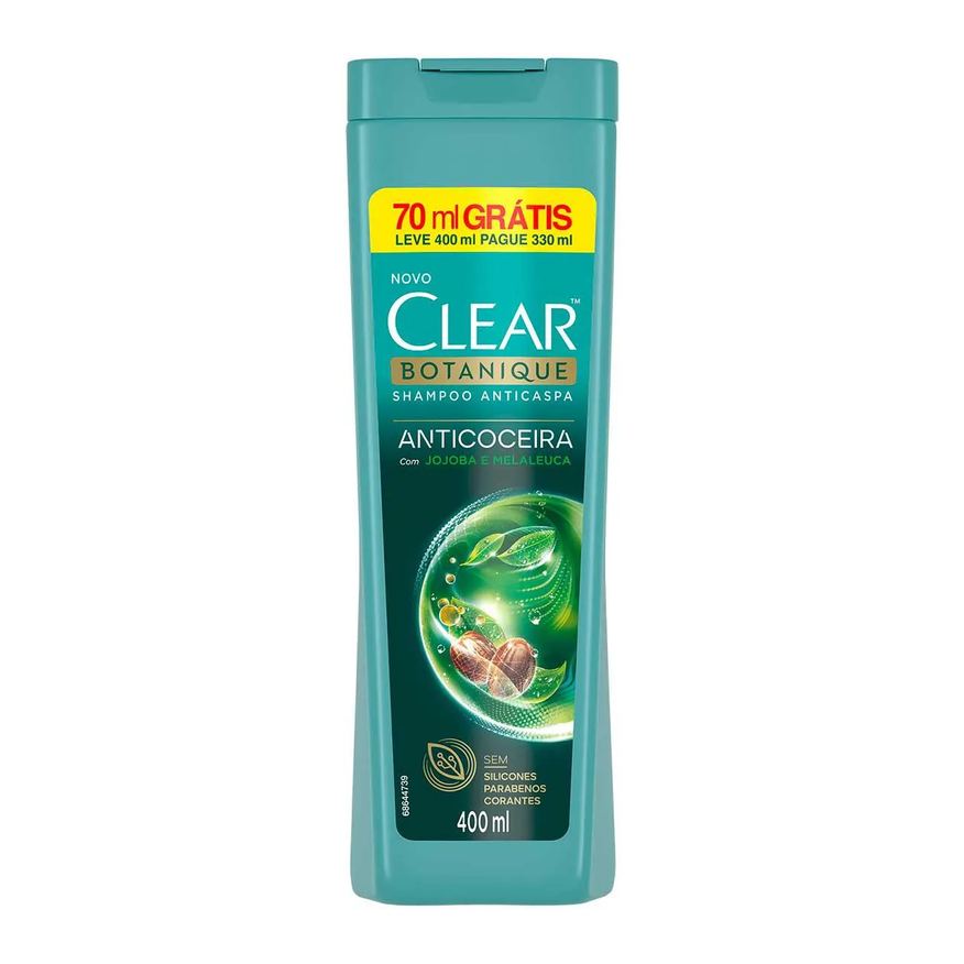 Clear Shampoo Anticaspa Botanique Anticoceira 400ml