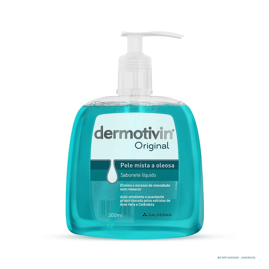 Dermotivin Sabonete Líquido Original Pele Mista a Oleosa com 300ml