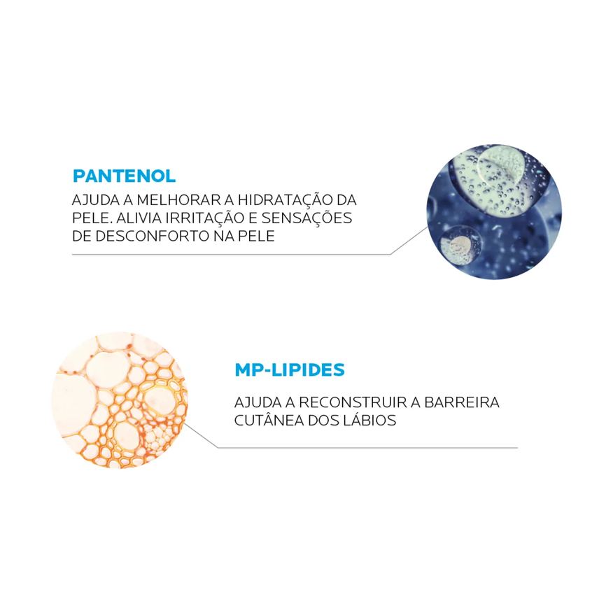 La Roche-Posay Reparador Labial Cicaplast Lábios 7,5ml Reparação e Proteção para Lábios Ressecados