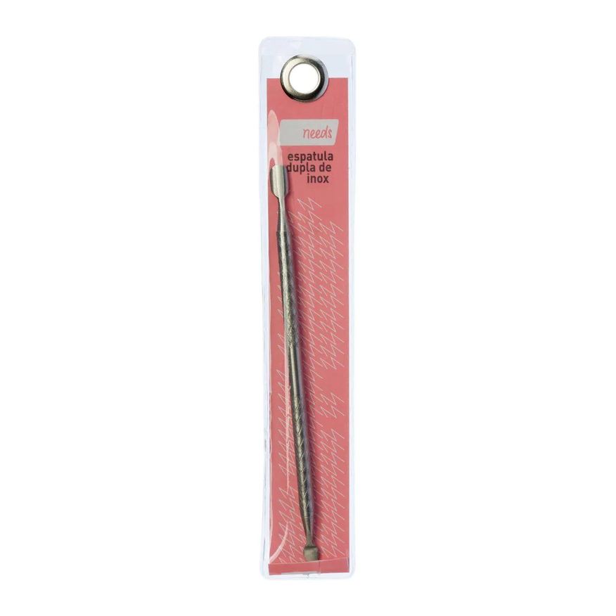 Needs Espátula de Unha e Cutícula Inox Dupla 1 Unidade