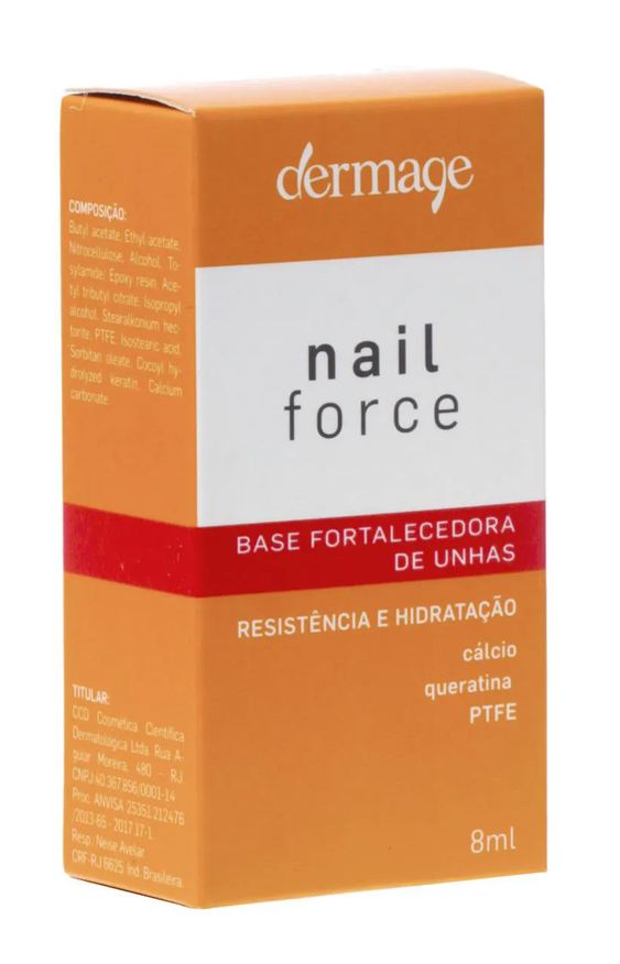Fortalecedora Base Dermage Nail Force para Unhas com 8ml