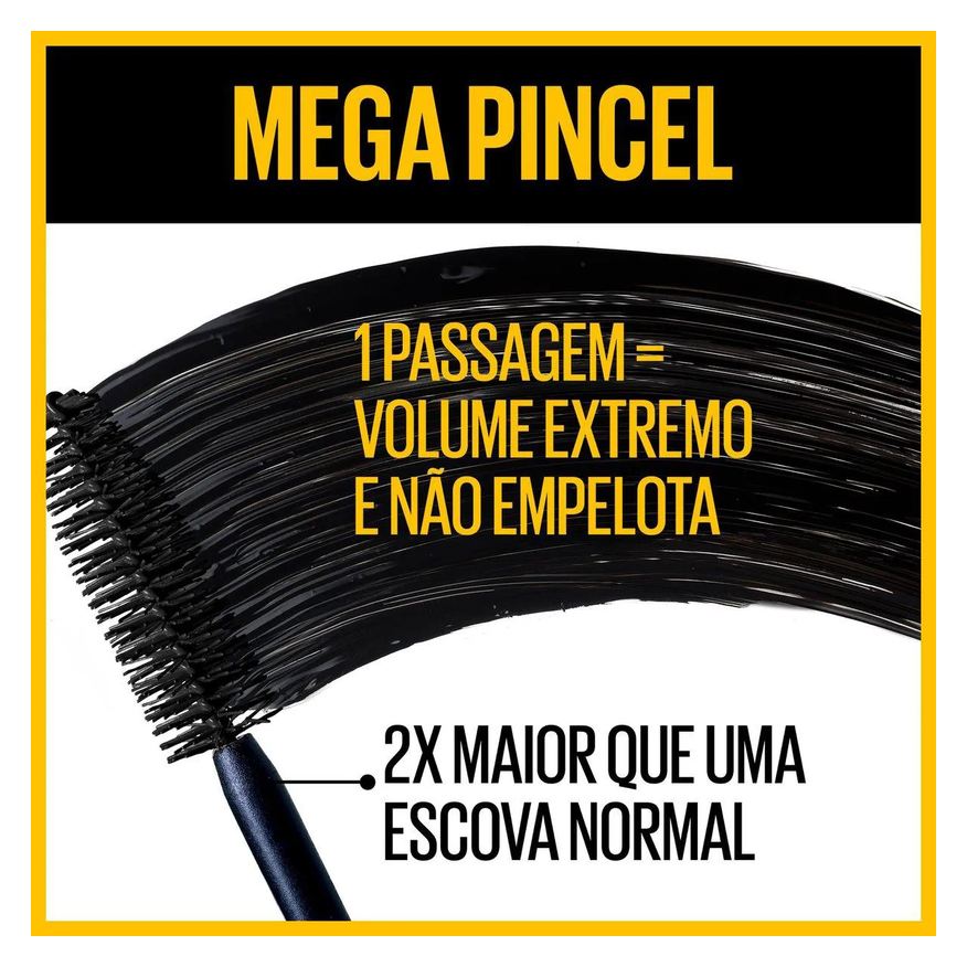 Maybelline Kit NY Máscara de Cílios The Colossal Volum' Express Lavável Preto, 9.2ml - 2 unidades