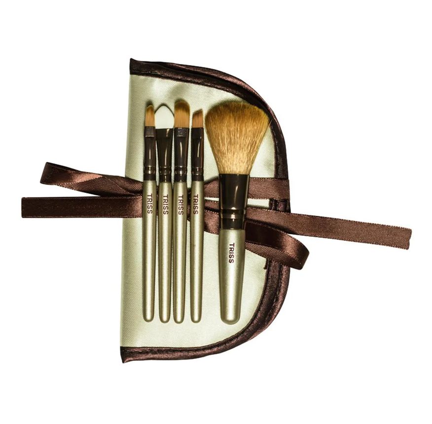 Triss Kit Mini Pincéis de Maquiagem 5 Unidades + Nécessaire