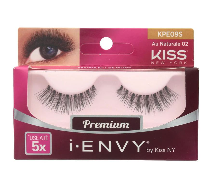 Natura Cílios Postiços Kiss NY I-Envy Au Naturale 02 com 1 par
