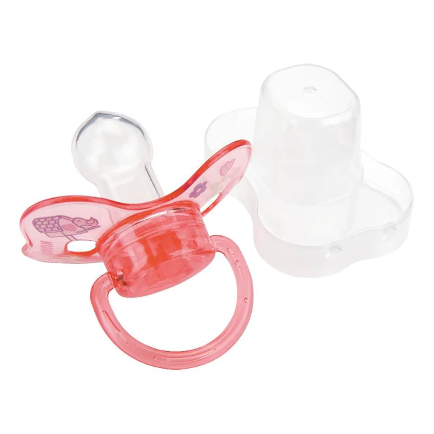 Kuka Chupeta Decorada 6+ meses Rosa - 1 unidade