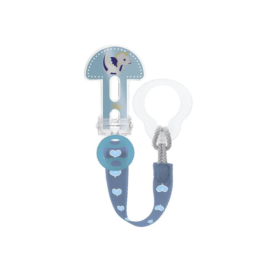 MAM Prendedor de Chupeta Clip It! & Cover Azul com 1 unidade