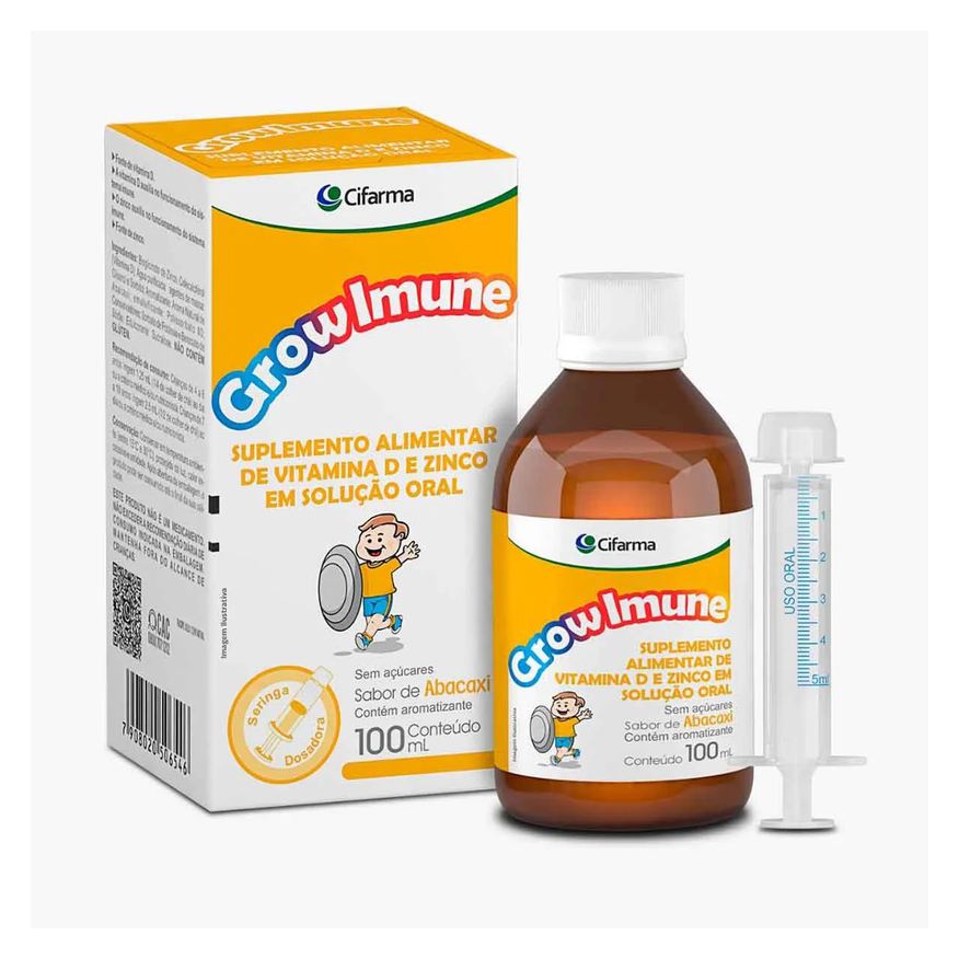 Grow Polivitamínico Imune Abacaxi Infantil 100ml