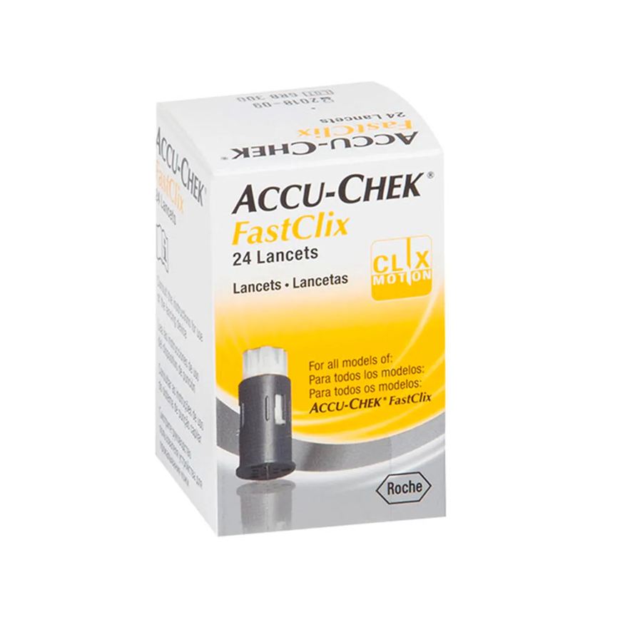 Accu-Chek Lancetas FastClix 24 tiras