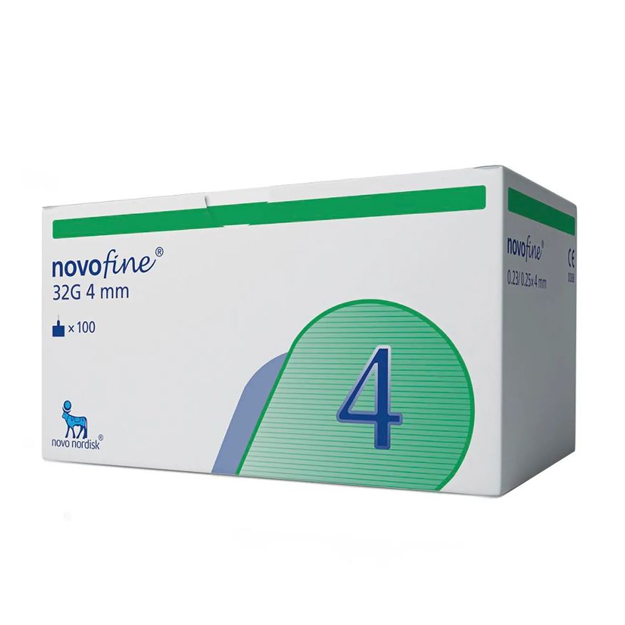 Novofine Agulha para Caneta Aplicadora de Insulina 32g 4mm 100 unidades