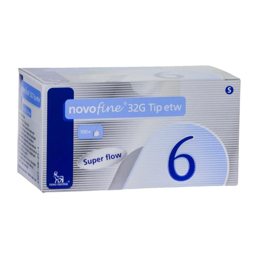 Novofine Agulha para Caneta Aplicadora de Insulina 32g 6mm 100 unidades