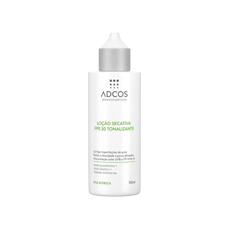 Adcos Acne Solution Loção Secativa Fps 30 Tonalizante