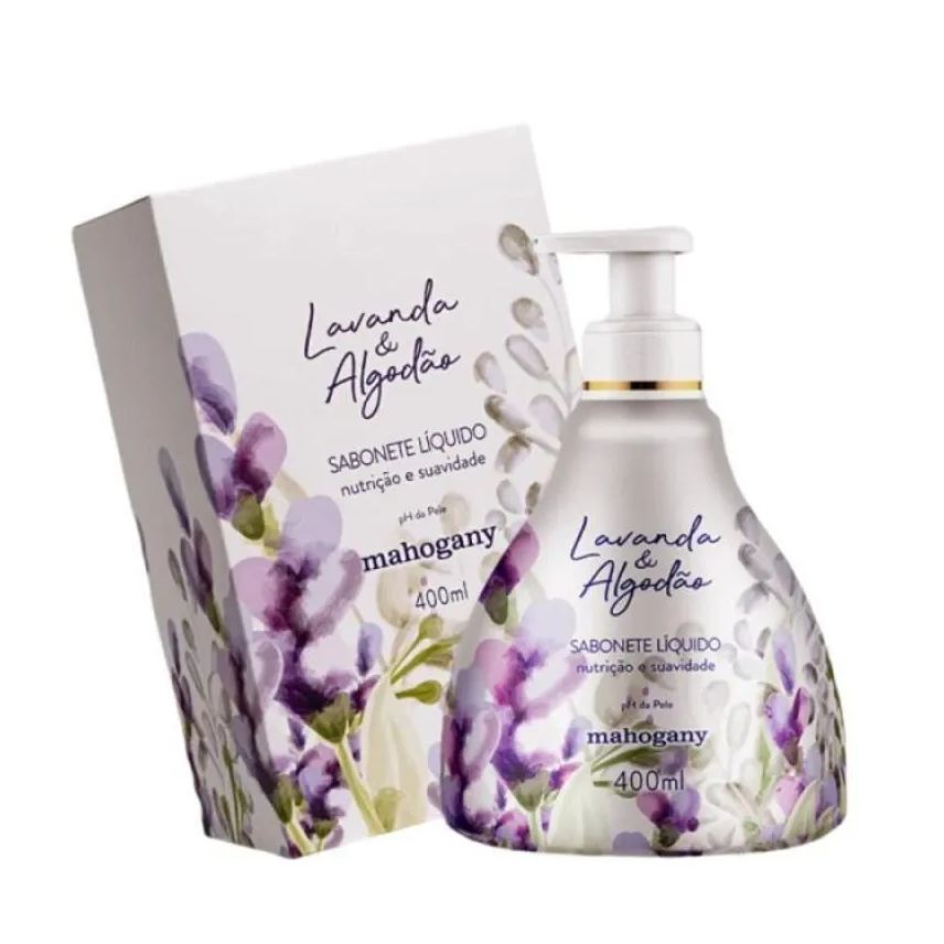 Mahogany Sabonete Líquido Lavanda & Algodão 400ml
