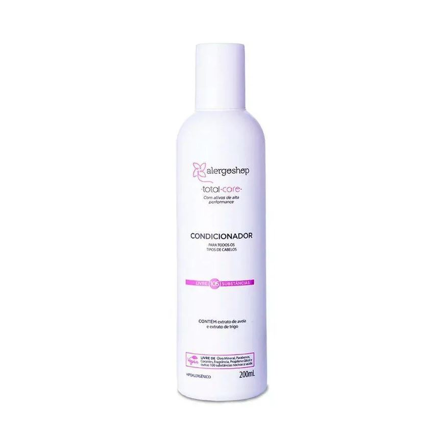 Alergoshop Condicionador Vegano Total Care Hipoalergênico Hidratante 200ml