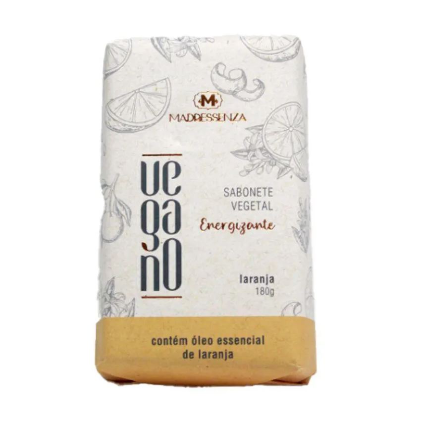 madressenza Sabonete em barra vegano laranja 180g