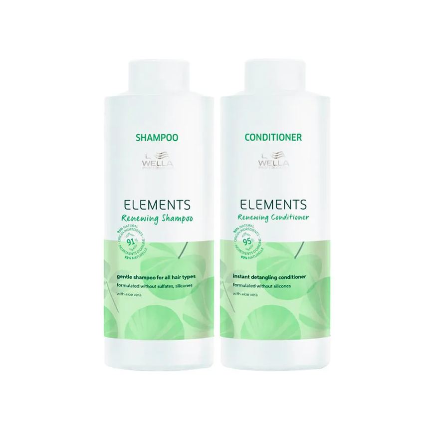 Wella Professionals Kit Elements Renewing - Shampoo 1L + Condicionador 1L