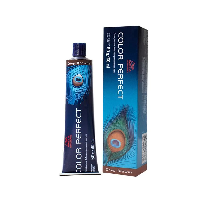 Wella Professionals Color Perfect 7/73 Louro Médio Marrom Dourado - Coloração Permanente 60g