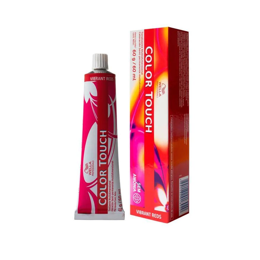 Wella Professionals Color Touch 6/45 Louro Escuro Vermelho Acaju - Tonalizante 60g
