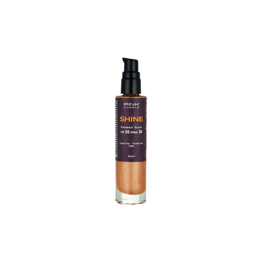 Pink Cheeks Shield Fps 50 Fpuva 30 Protetor Solar Corporal com Iluminador 50ml