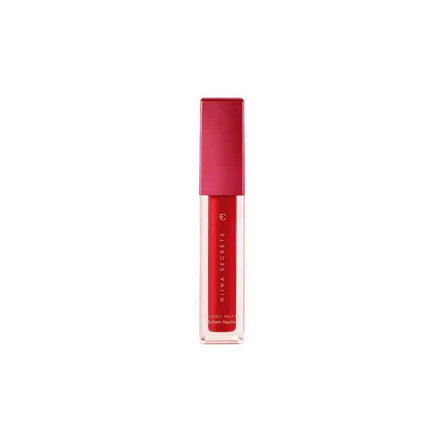 Eudora Eud Niina Secrets Skinny Matte Batom Vermelho Hibisco 5ml