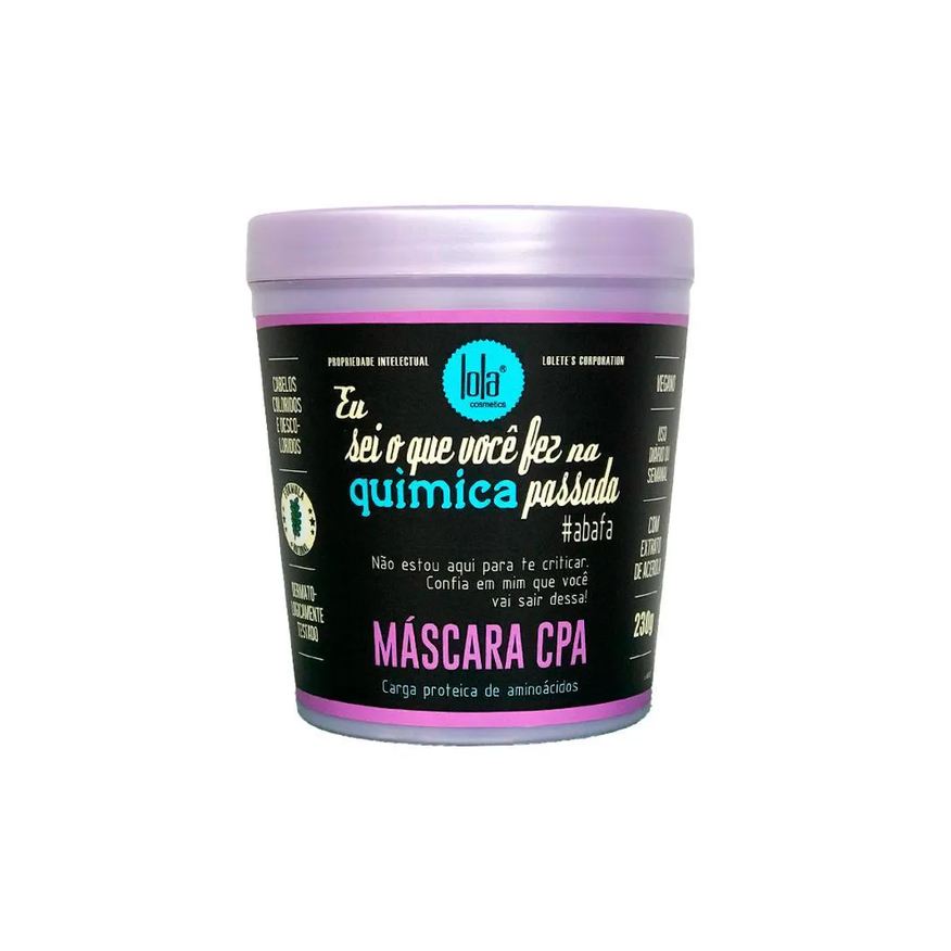 Lola Máscara de Cabelo Hidratação Cosmetics Eu Sei O Que Você Fez Química Passada 230g