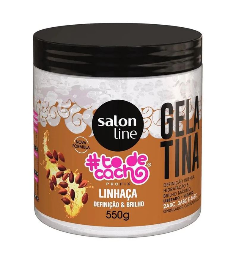 Salon Line Gelatina Capilar #todecacho Linhaça Definição E Brilho 550g