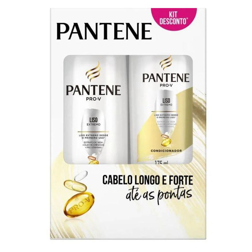 Pantene Kit Liso Extremo Shamp 175ml + Cond 175ml