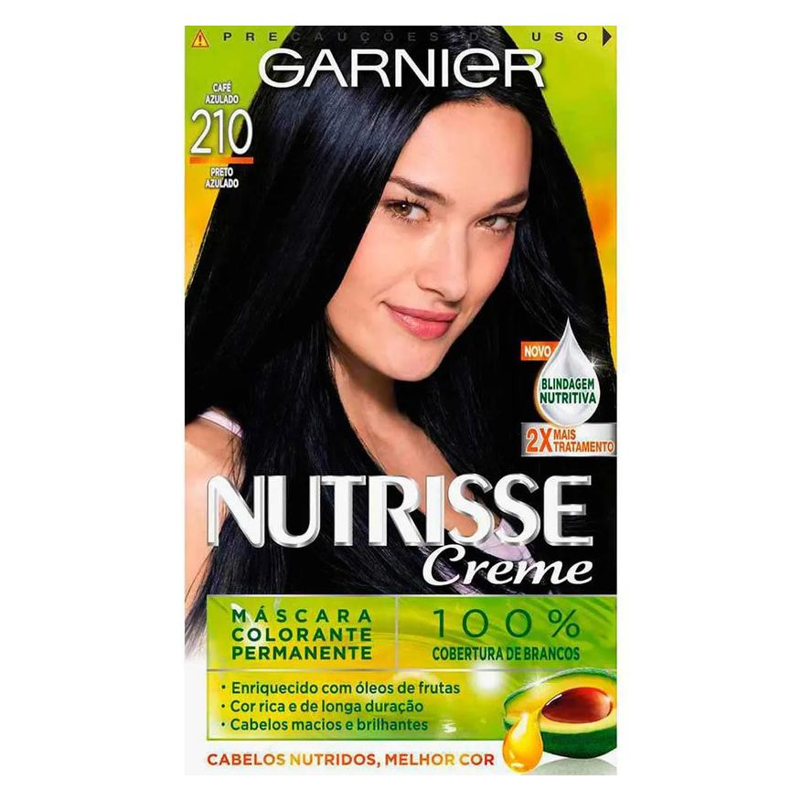 L'Oréal Tintura Permanente Nutrisse Creme 210 Preto Jabuticaba
