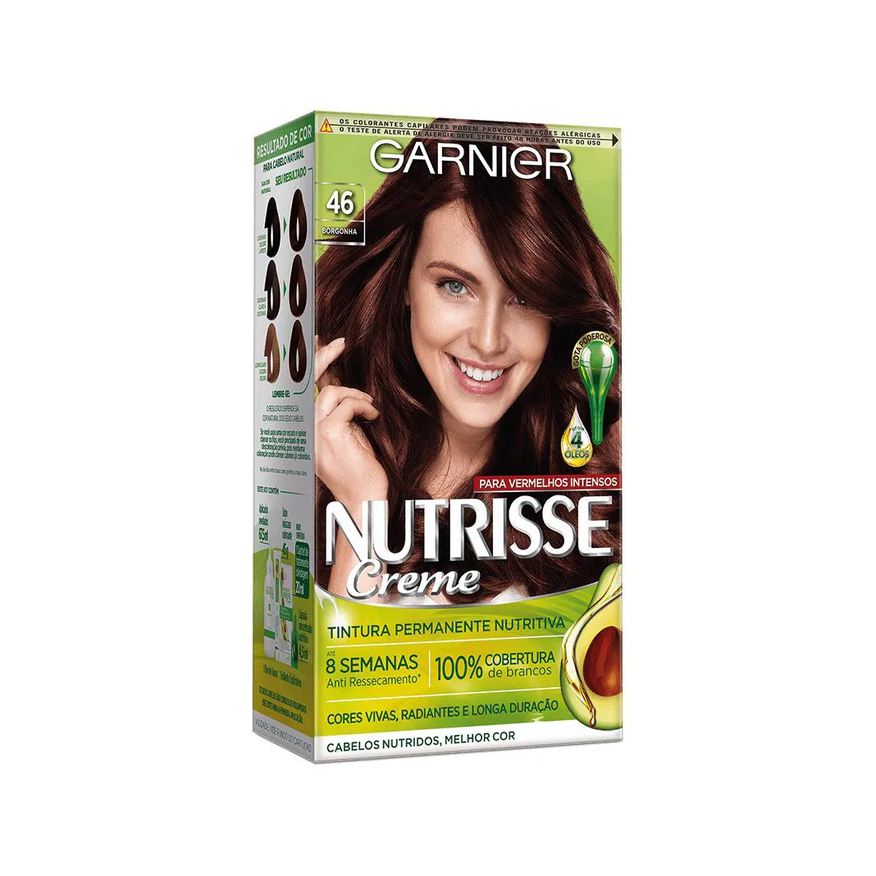 L'Oréal Tintura Nutrisse - Cor 46 Castanho Vermelho Borgonha