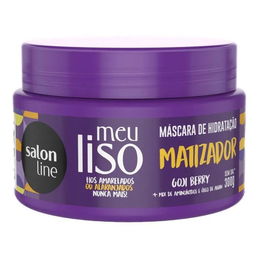 Salon Line Máscara Matizadora Meu Liso Loiro Matizado 300g