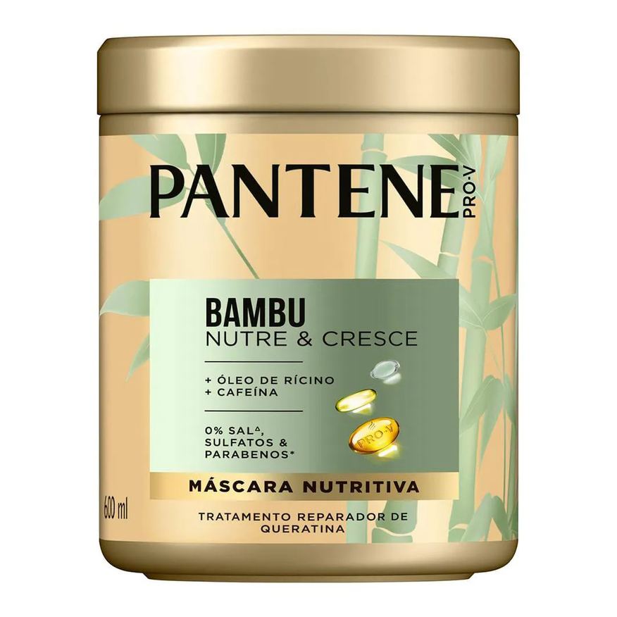 Procter & Gamble Pantene Bambu Nutrição E Crescimento Máscara de Tratamento 600ml