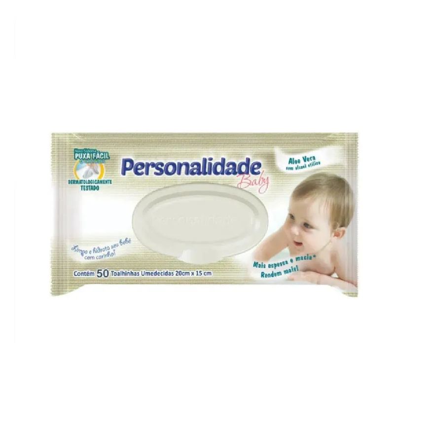 Personalidade Lenço Umedecido Baby 50 unidades