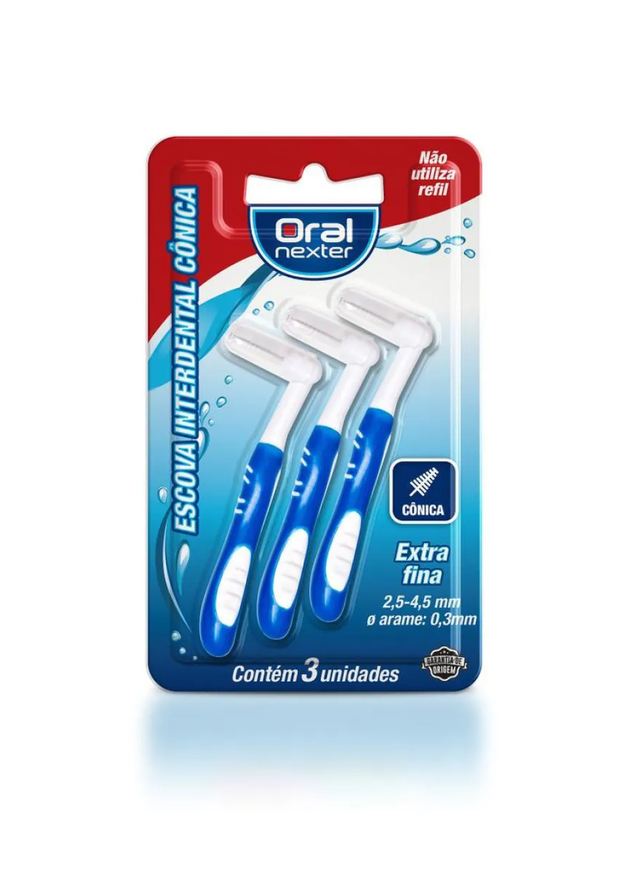 Nexter Escova Dental Oral Interdental Cônica Extrafina