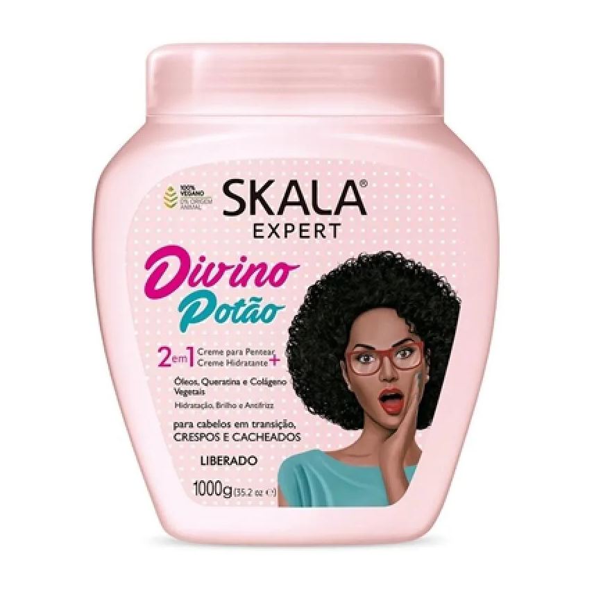 Skala Creme Hidratante para Cabelos Divino Potão 2 em 1 - 1kg