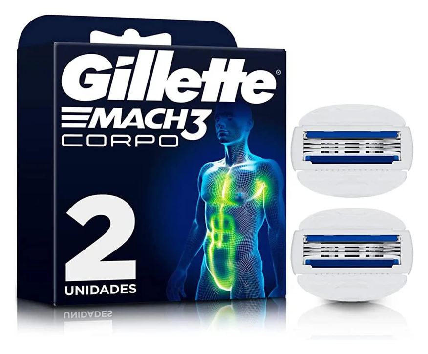 Gillette Carga Mach 3 Corpo 2 unidades