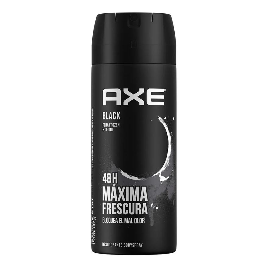 Unilever Desodorante Bodyspray Aerosol Axe Black Masculino 48h 150ml