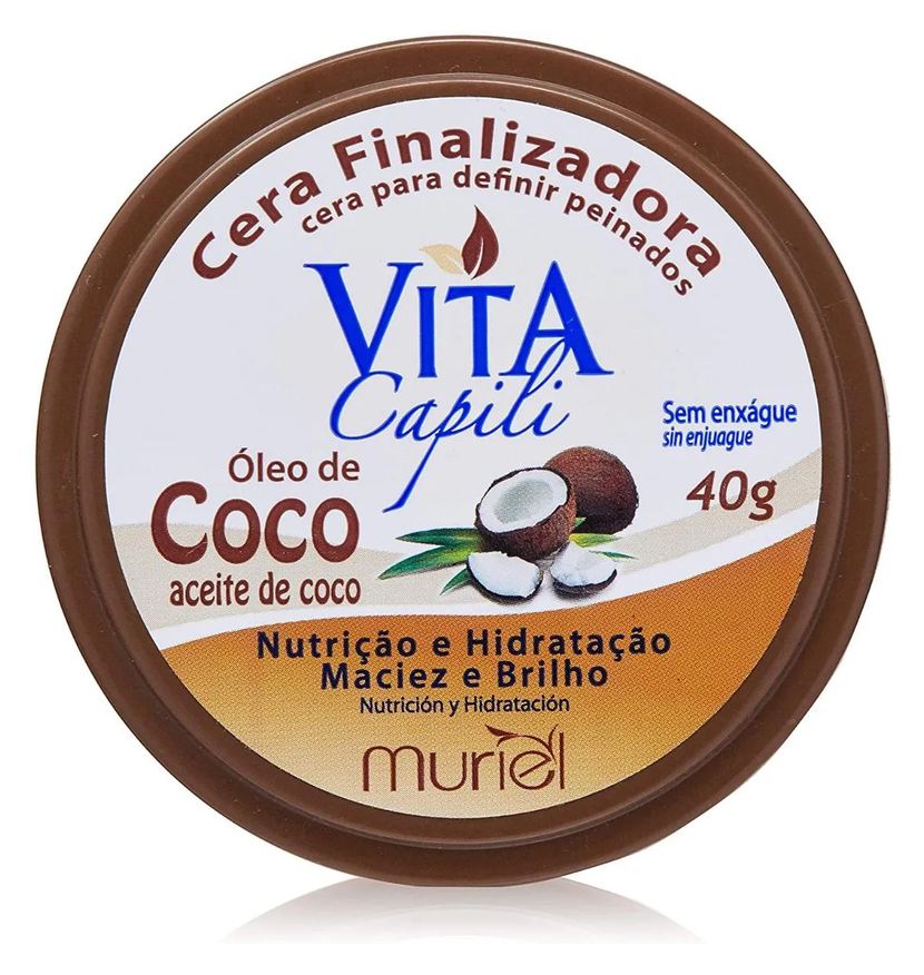 Vita Cera Finalizadora Capilar Óleo de Coco 40g