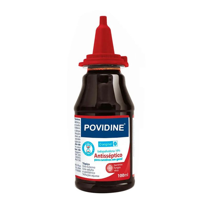 Povidine Antisséptico Tópico para Curativos 100ml