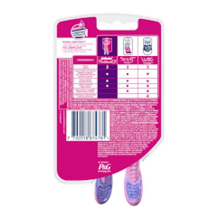 Gillette Aparelho de Depilação Prestobarba 3 Feminino - 2 unidades