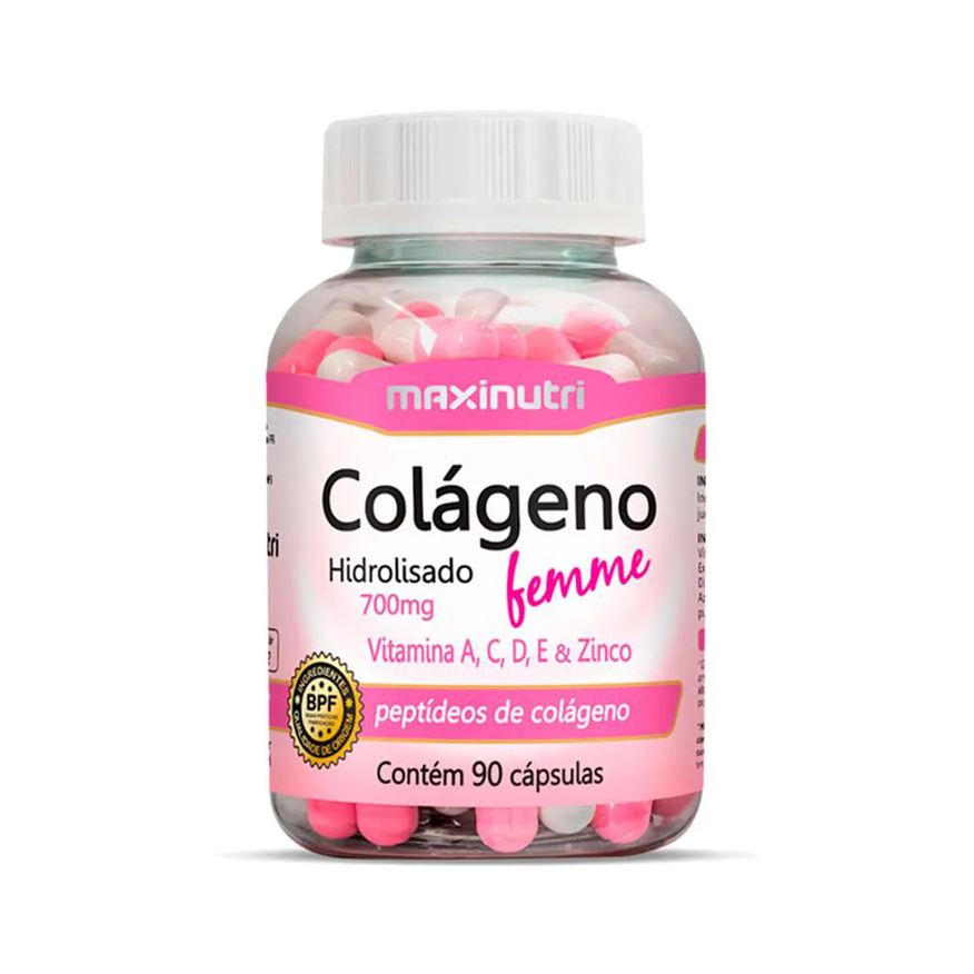 Maxinutri Colágeno Femme Vitaminas A-c-d-e Zinco 90 Cápsulas